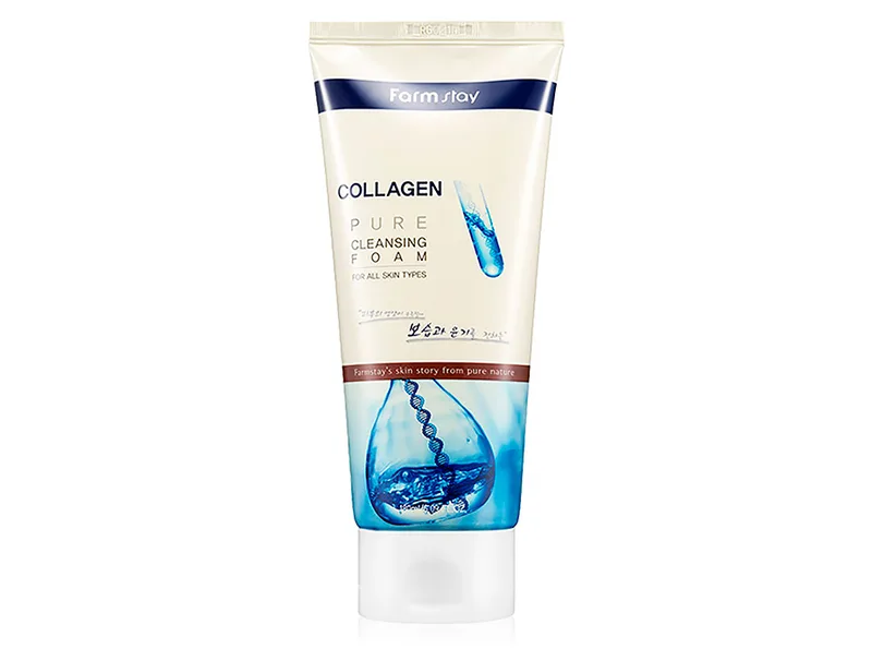 Очищаюча пінка для обличчя з колагеном FarmStay Collagen Pure Cleansing Foam, 180мл