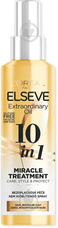 Спрей-догляд Elseve 10 в 1 Розкіш Олій для сухого та неслухняного волосся, що потребує живлення 150 мл