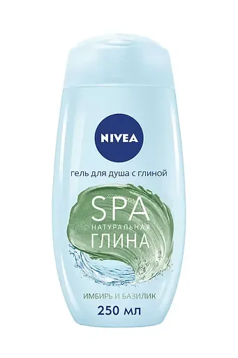 Гель для душу Nivea SPA Натуральна глина, імбир та базилік, 250 мл (83636)