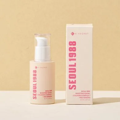 KSECRET SEOUL 1988 Boosting Serum: Collagen Complex 7 + Red Ginseng – сироватка для пружності з колагеном, женьшенем і керамідами 30 мл
