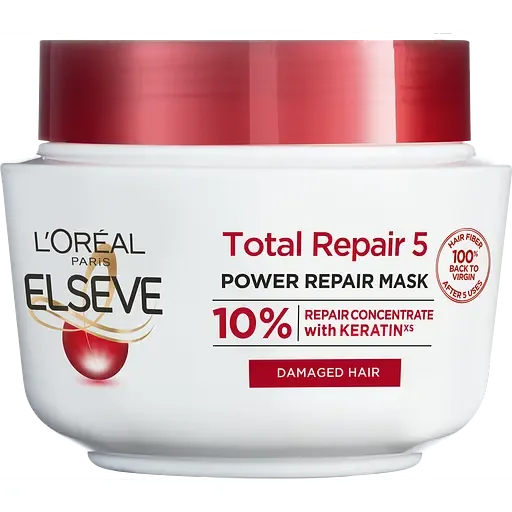 Маска для волосся L’Oréal Paris Elseve Повне відновлення 5, для пошкодженого волосся, 300 мл