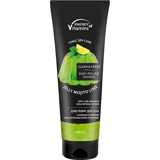 Душ-пілінг для тіла Energy of Vitamins Jelly Mojito Lime 240 мл