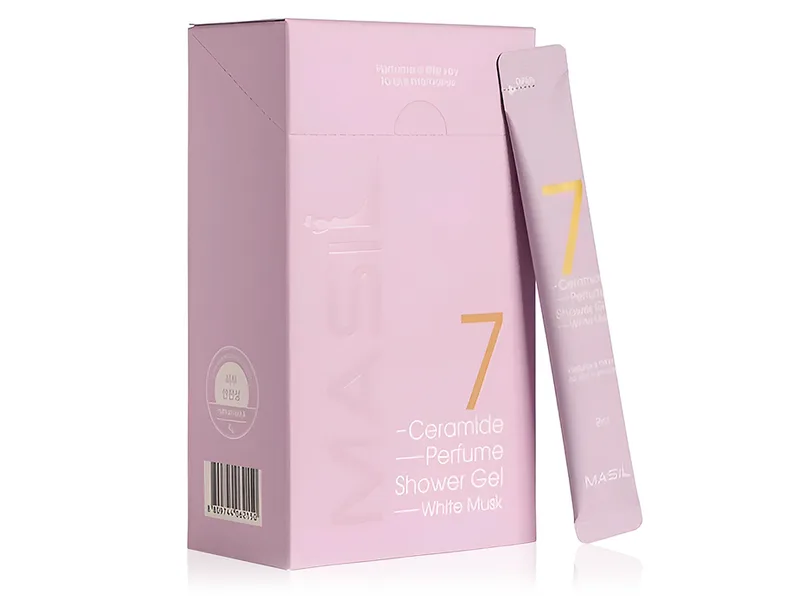 Гель для душу з керамідами з ароматом жасмину та мускусу Masil 7 Ceramide Perfume Shower Gel White Musk, 20шт по 8мл