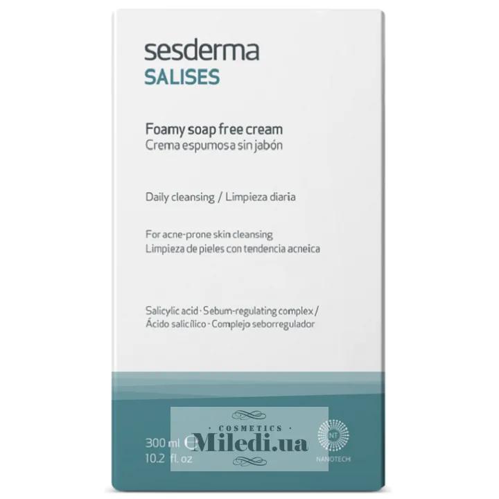 Пінистий крем для вмивання Sesderma Laboratories Salises Foamy Soap-Free Cream