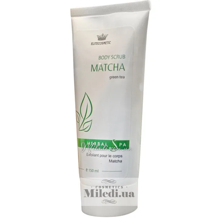 Скраб для тіла з зеленим чаєм Матча Elitecosmetic Alginmask Body Scrub with Matcha Green Tea 150 мл