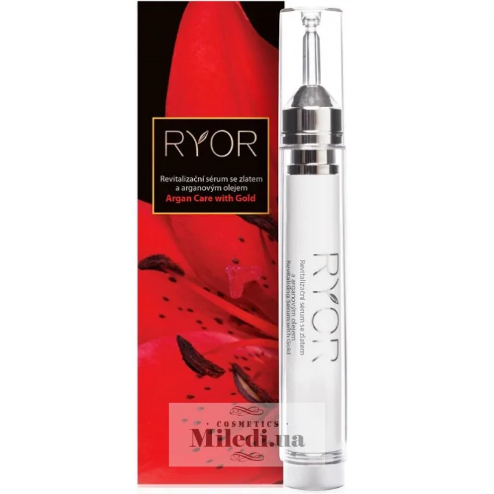 Ревіталізуюча сироватка з золотом і аргановим маслом Ryor Revitalising Serum Gold & Argan Oil 15 мл