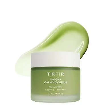 TirTir Matcha Calming Cream – заспокійливий крем проти почервонінь з PDRN із матчі 50 мл