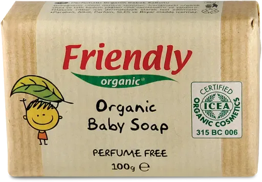 Дитяче органічне мило Friendly Organic Parfume Free, 100 г