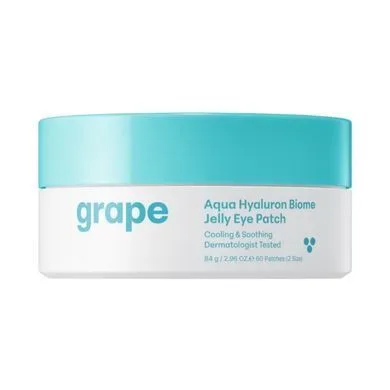 THANK YOU FARMER Grape Aqua Hyaluron Biome Jelly Eye Patch – патчі для шкіри навколо очей з екстрактом зеленого винограду 60 шт.