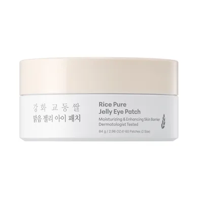 THANK YOU FARMER Rice Pure Jelly Eye Patch – патчі для шкіри навколо очей з екстрактом рису 60 шт.