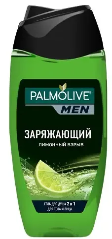 Гель для душу 2 в 1 Palmolive Men Лимонний вибух, що заряджає, 250 мл