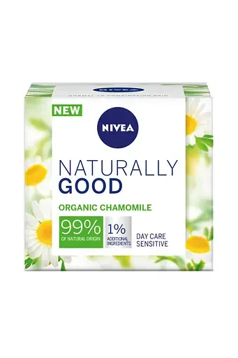 Денний крем для обличчя Nivea Naturally Good, для чутливої шкіри, 50 мл (87132)