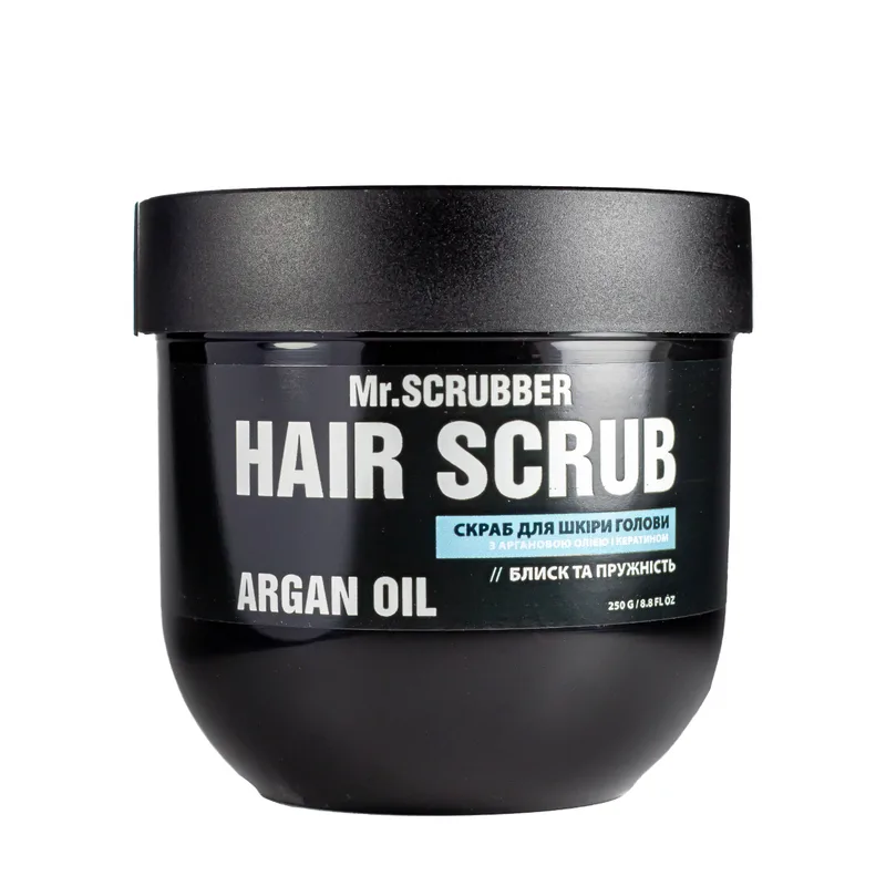 Скраб для шкіри голови Mr. Scrubber Argan Oil Hair Scrub з олією аргани та кератином 250 мл