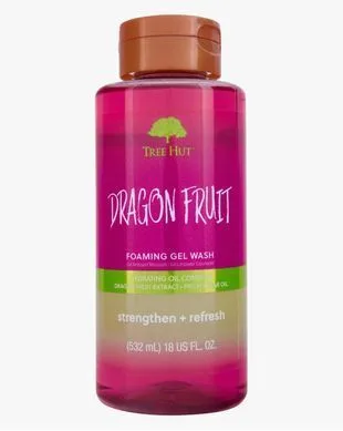 Tree Hut Dragonfruit Foaming Gel Wash – гель для душу з ароматом драконового фрукта, ананасів та персиків 532 мл