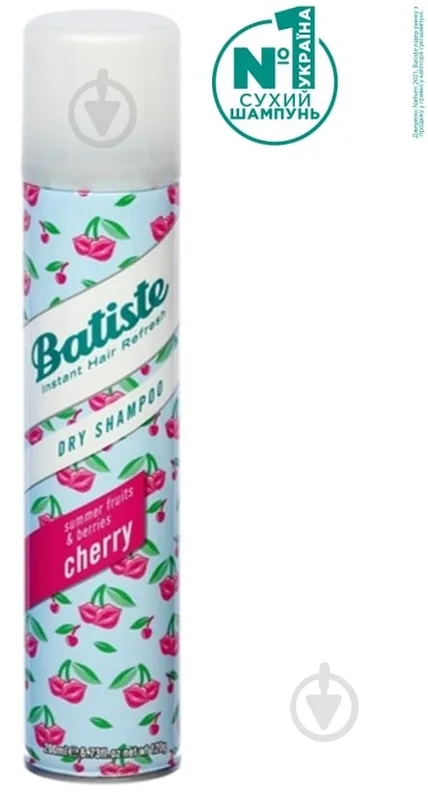 BATISTE СУХИЙ ШАМПУНЬ ВИШНЕВИЙ CHERRY 200 ML