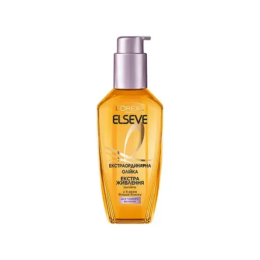 Екстраординарна олія L'Oreal Paris Elseve екстра живлення для тонкого та сухого волосся 100 мл