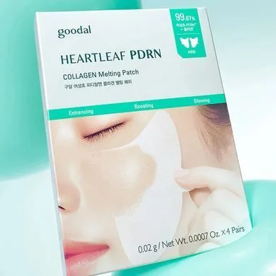 Goodal Heartleaf PDRN Collagen Melting Patch – колагенові патчі з PDRN, що "тануть" (набір 4 пари)