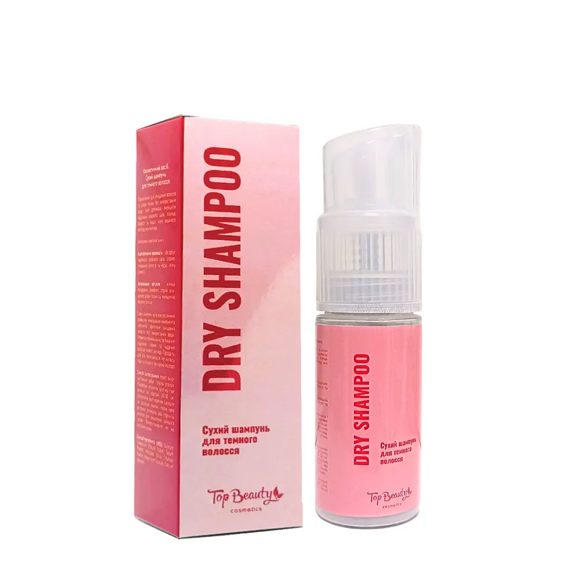 Шампунь сухий для темного волосся Top Beauty Dry Shampoo 60 мл