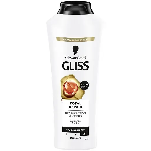 Шампунь для сухого та пошкодженого волосся Gliss Total Repair 400 мл