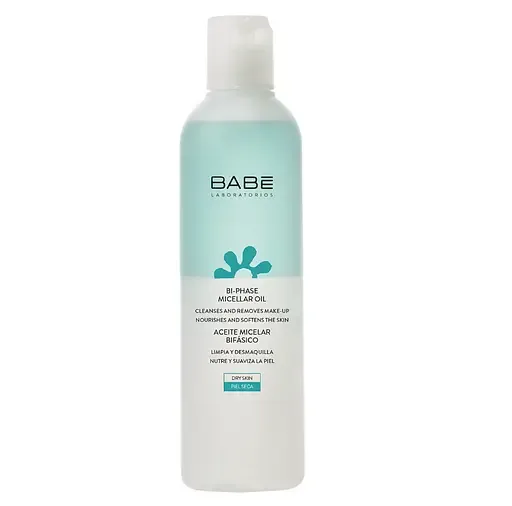 Двофазна міцелярна олія для демакіяжу Babe Laboratorios Facial, 250 мл (8437014389722)