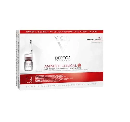 Комплексний засіб проти випадіння волосся для жінок Vichy Dercos Aminexil Clinical