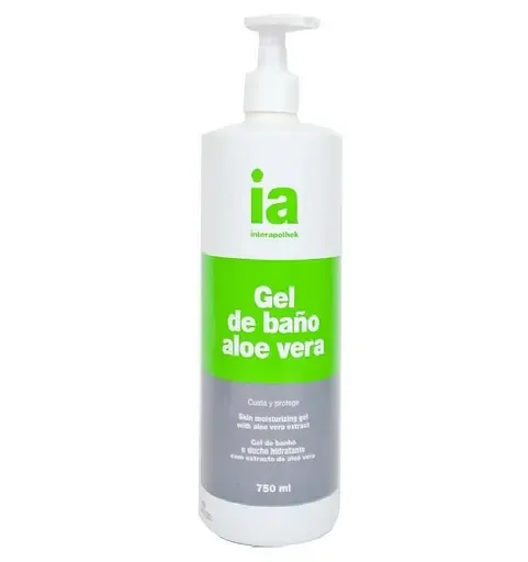 Гель для душу Interapothek, з екстрактом Алое вера, з дозатором, 750 мл