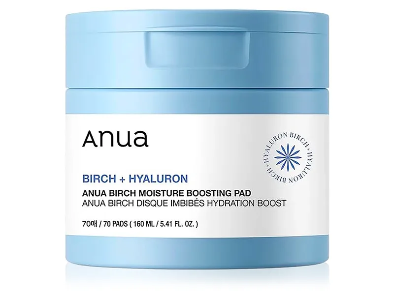 Зволожуючі пілінг-диски для обличчя з березовим соком Anua Birch Moisture Boosting Pad, 70шт