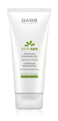 Крем Babe Laboratorios Stop AKN, з пілінговим ефектом, що очищає, 50 мл (8437014389241)