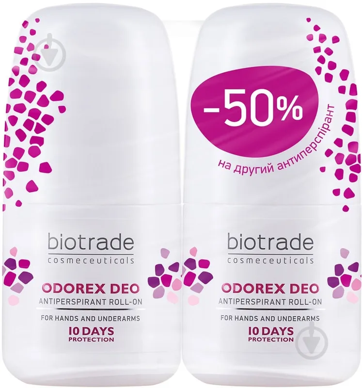 Набір антиперспірантів унісекс Biotrade ODOREX Odorex тривалої дії 2х40 мл