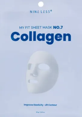 NINE LESS My Fit Sheet Mask No.7 Collagen – тканинна маска з колагеном 1 шт.