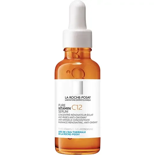 Сироватка-антиоксидант із вітаміном С проти зморшок La Roche-Posay Pure Vitamin C10 для оновлення шкіри обличчя 30 мл