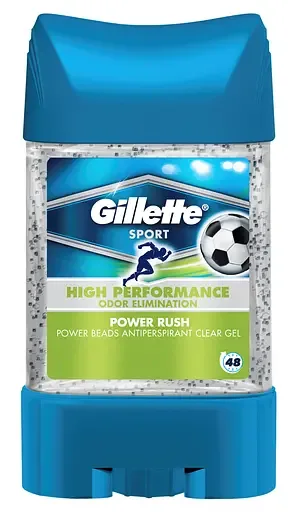 Гелевий дезодорант-антиперспірант Gillette Power Beads Power Rush, 75 мл