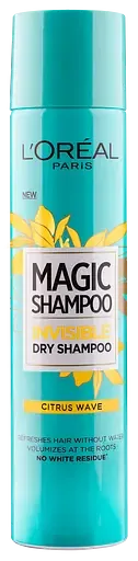 Сухий шампунь L’Oréal Paris Magic Shampoo Цитрусова Хвиля, для всіх типів волосся, 200 мл