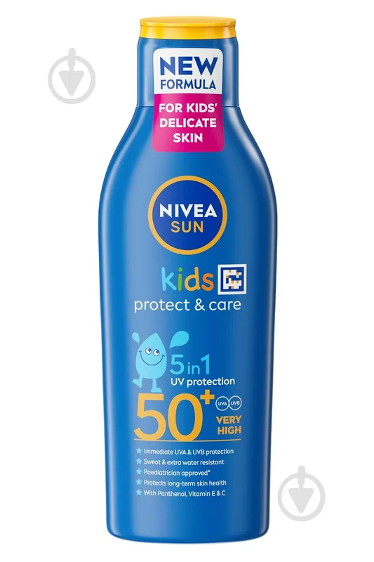 Дитячий сонцезахисний лосьйон Nivea Sun Kids "Захист та догляд" SPF 50+ 200 мл