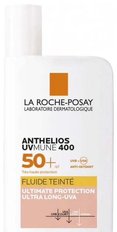 Флюїд сонцезахисний La Roche-Posay Anthelios ультралегкий і ультрастійкий з тональним ефектом 50 мл (1618320322)
