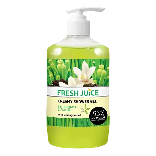 Крем-гель для душа Fresh Juice Lemongrass & Vanilla, 750 мл