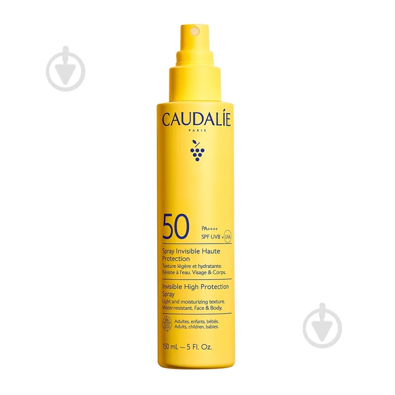 Спрей сонцезахисний Caudalie SPF 50 невидимий 150 мл 186 г