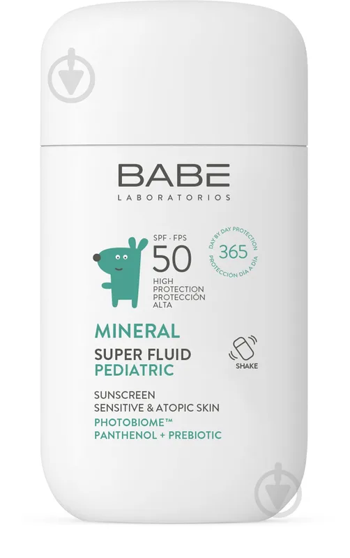 Флюїд BABE Laboratorios дитячий з фізичними фільтрами SPF 50 50 мл