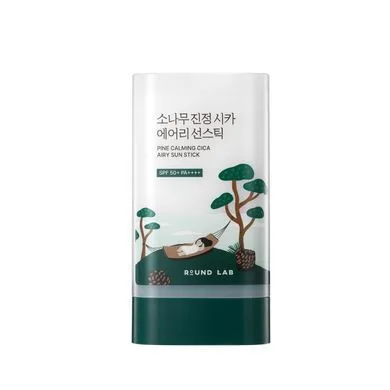ROUND LAB Pine Calming Cica Airy Sun Stick – сонцезахисний стік з екстрактом голок сосни 19 г