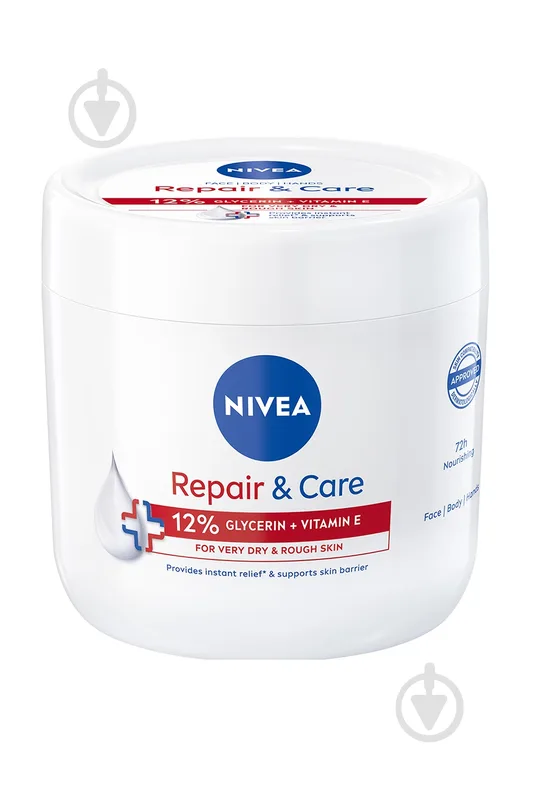 Крем для тіла Nivea Відновлення та догляд Гліцерин + вітамін Е 400 мл