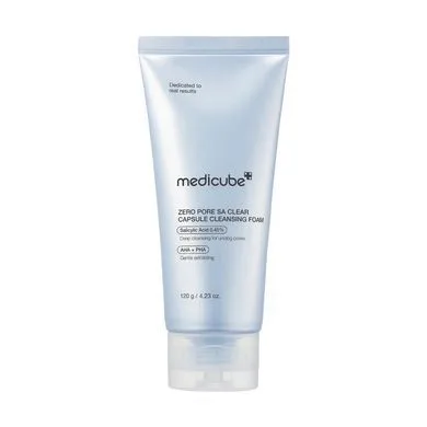 Medicube Zero Pore SA Clear Capsule Cleansing Foam – очищувальна пінка для вмивання з капсулами для звуження пор 120 мл. (УЦІНКА: пошкоджене картонне пакування)