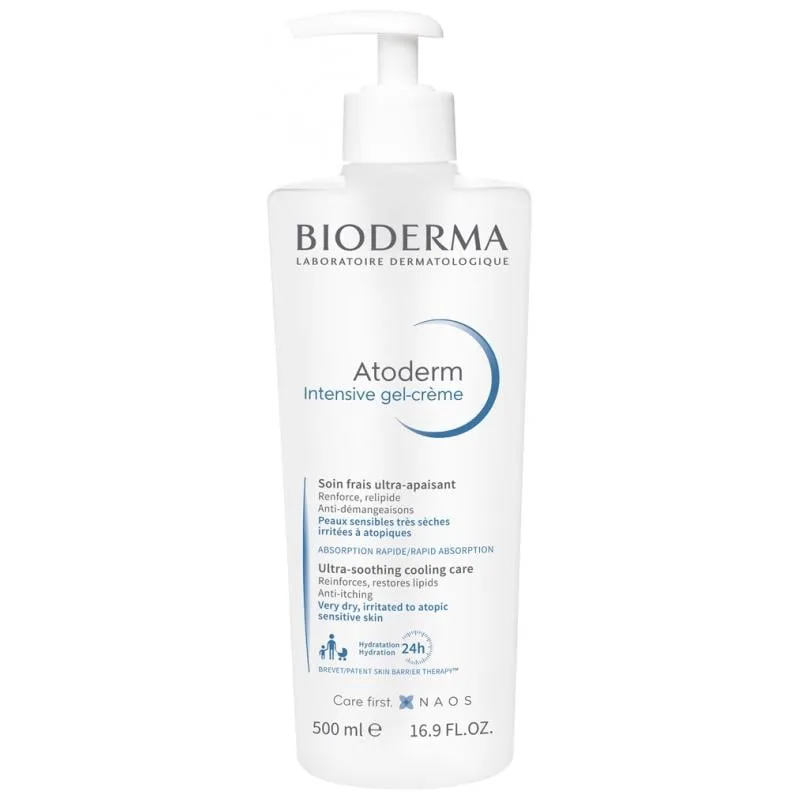 Гель-крем інтенсивний Bioderma Atoderm Intensive Gel-Crème Soin Frais Ultra-Apaisant для сухої шкіри 500 мл (28161125)