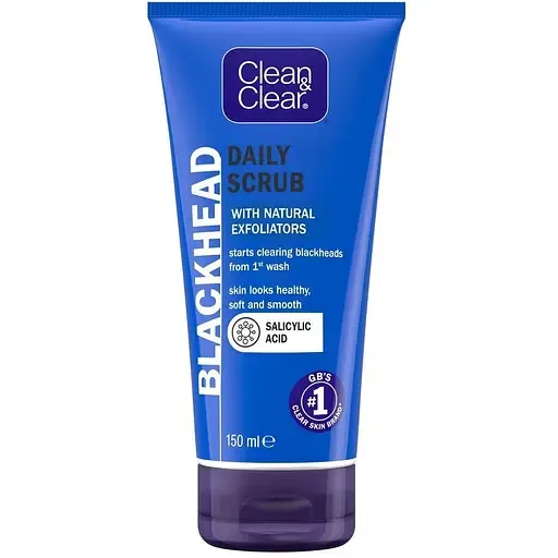 Очищувальний скраб Clean & Clear Blackhead Clearing Daily Scrub від чорних цяток 150 мл