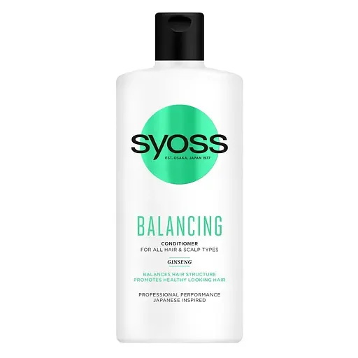 Бальзам Syoss Balancing з женьшенем, для всіх типів волосся, 440 мл
