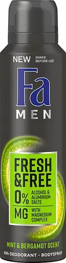 Дезодорант-спрей Fa Men Fresh&Free Mint and Bergamot, 150 мл