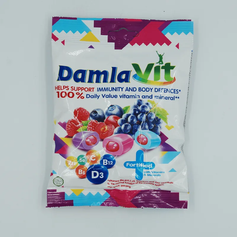 DamlaVit цукерки жувальні із фруктовим наповнювачем, 90г
