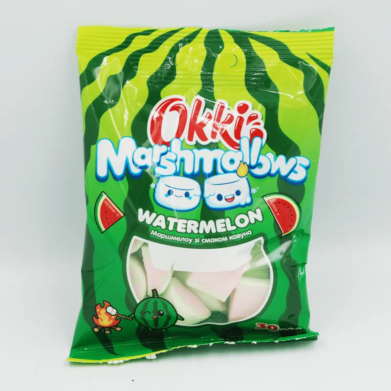 Okki маршмелоу Watermelon зі смаком кавуна, 30г