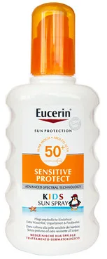 Дитячий сонцезахисний спрей для безпечної засмаги з SPF 50+Eucerin Sensitive Protect Kids Sun Spray SPF 50+