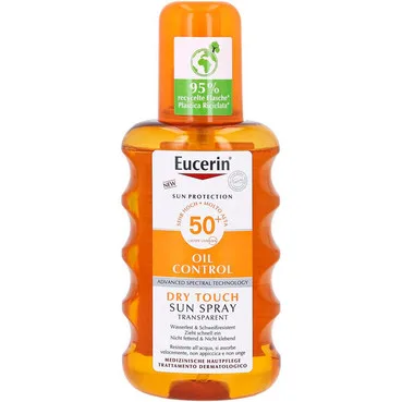 Сонцезахисний спрей для тіла з SPF 50+Eucerin Oil Control Body Sun Spray Transparent SPF 50+