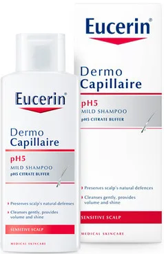 Шампунь для чутливої шкіри голови для частого застосування Eucerin Dermo Capillaire pH5 Mild Shampoo